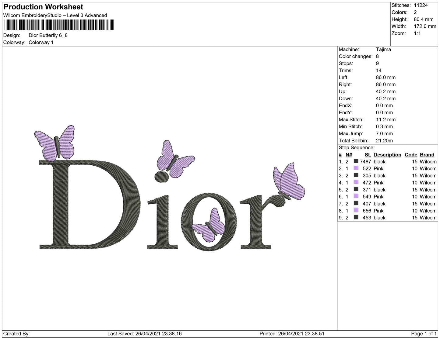 Dior Butterfly