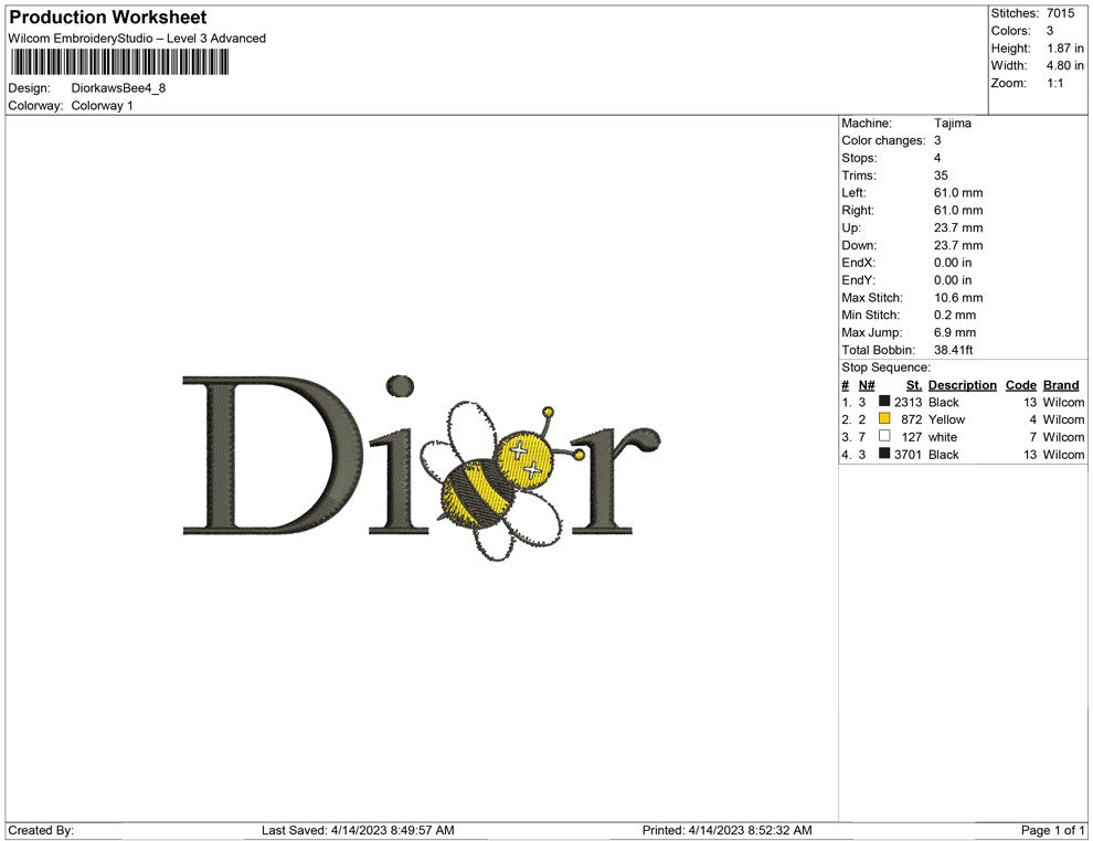 Dior Kaws Bee
