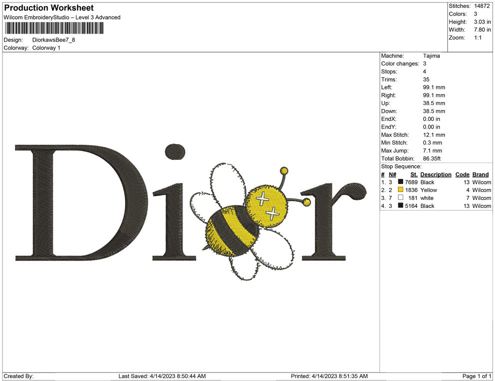 Dior Kaws Bee