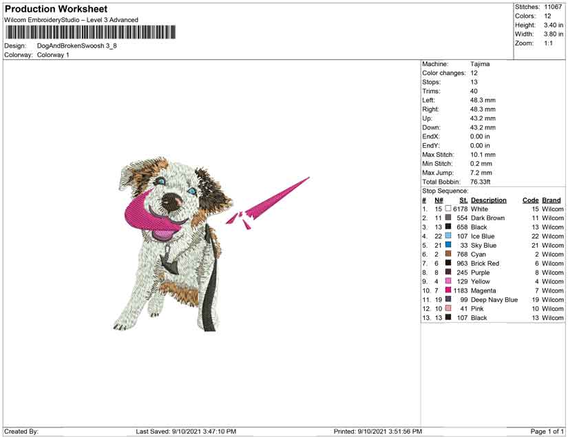 Dog and Broken Swoosh