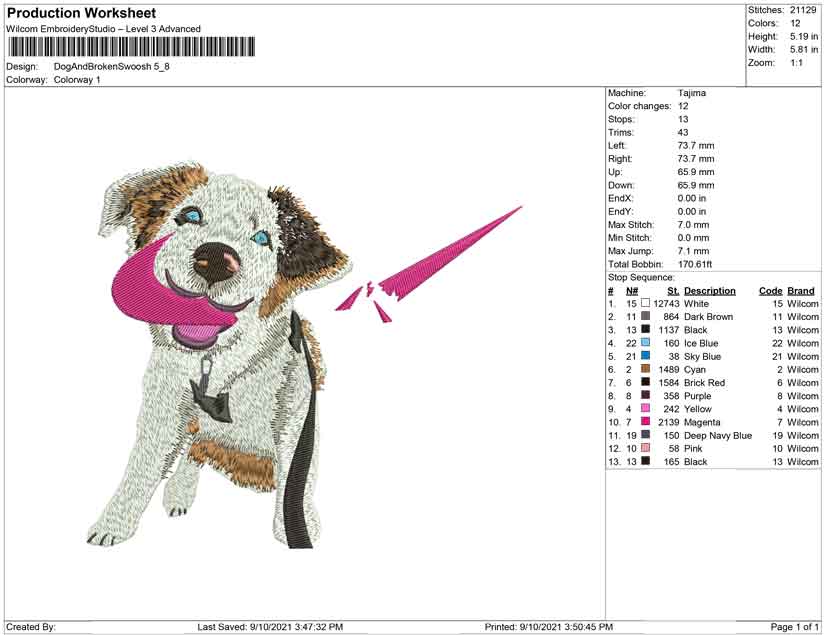 Dog and Broken Swoosh
