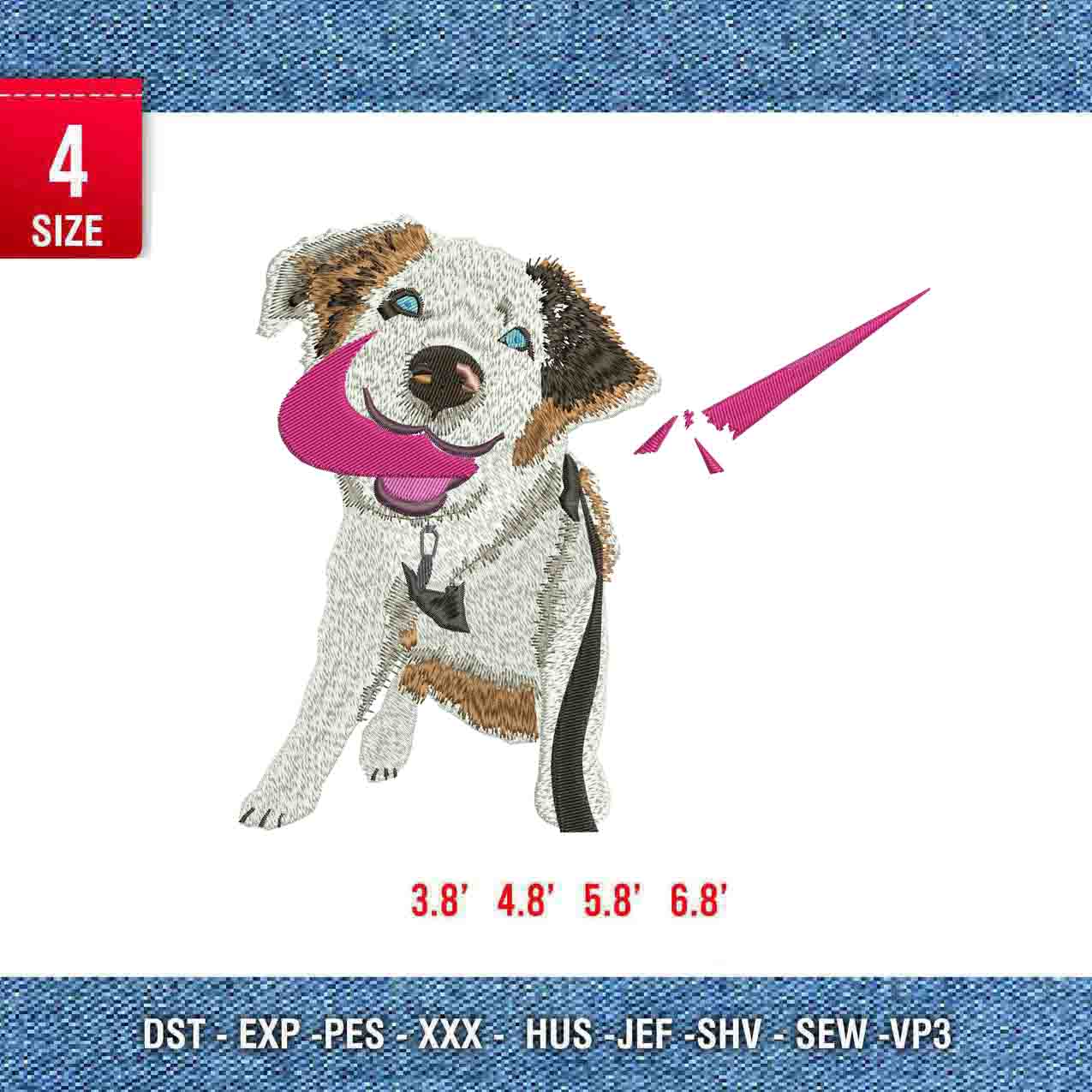 Dog and Broken Swoosh