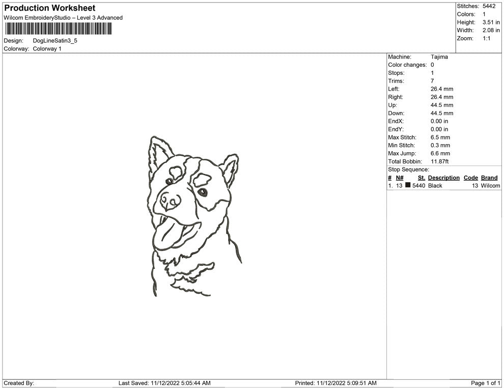 Dog Line Art