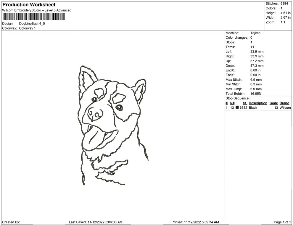 Dog Line Art