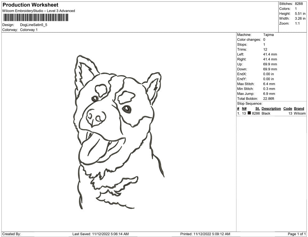 Dog Line Art