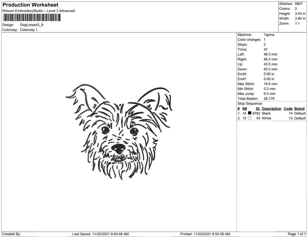 Dog Line art