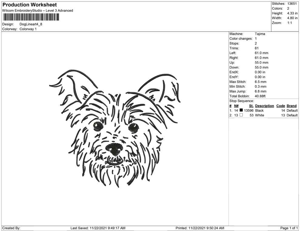 Dog Line art