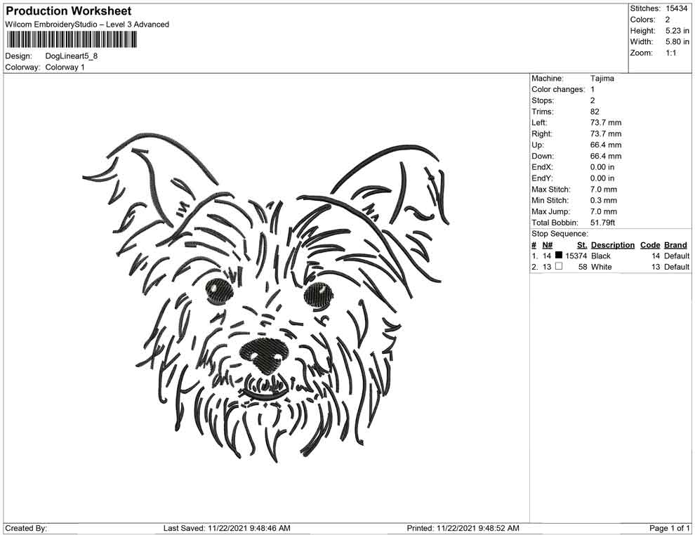 Dog Line art