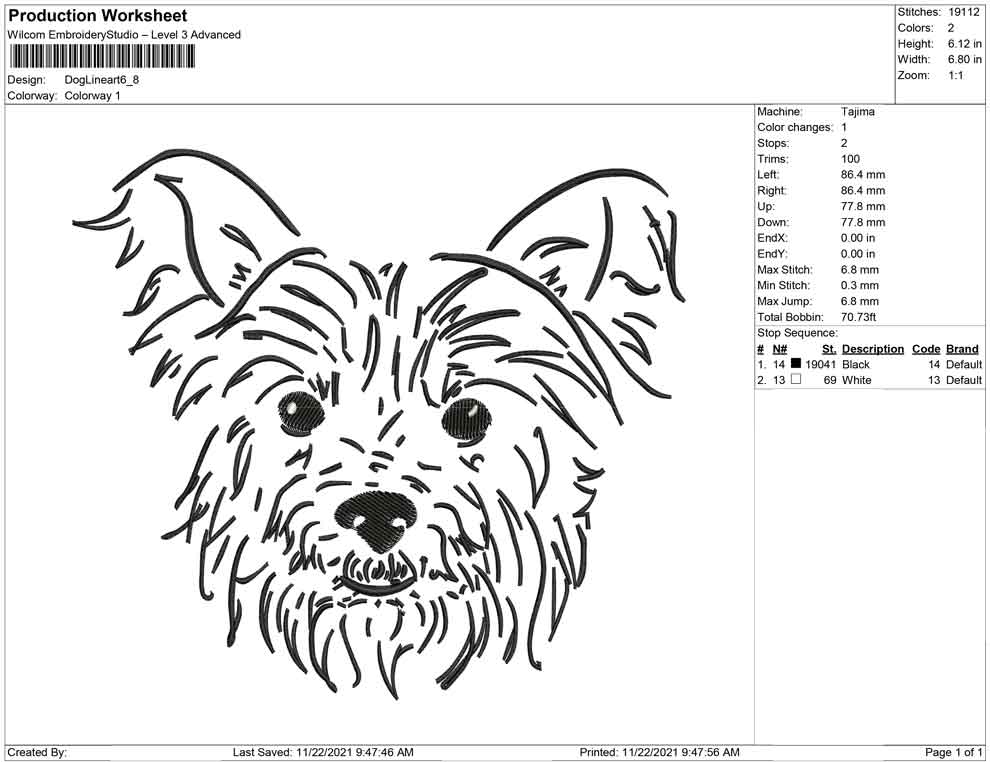 Dog Line art