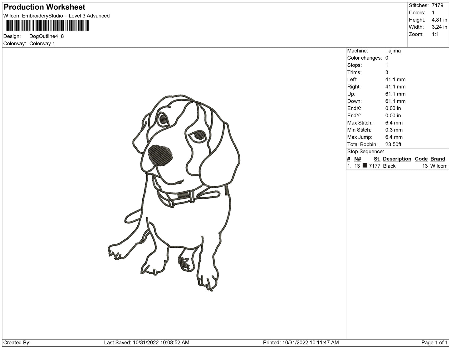 Dog Outline