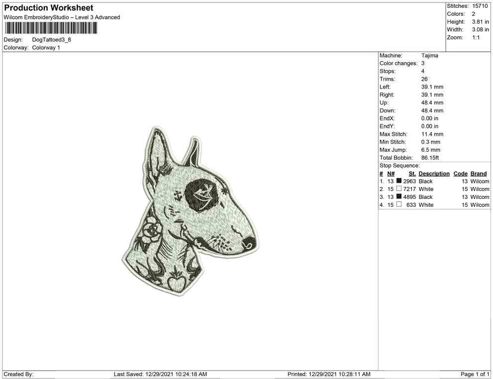 Dog Tattoed