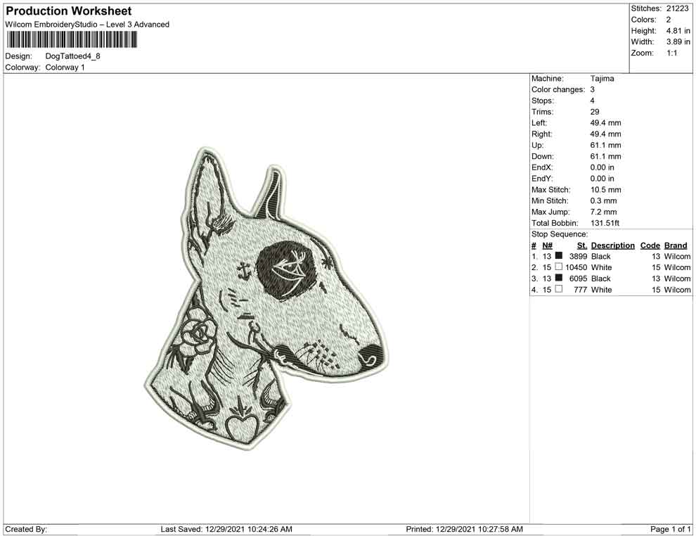Dog Tattoed