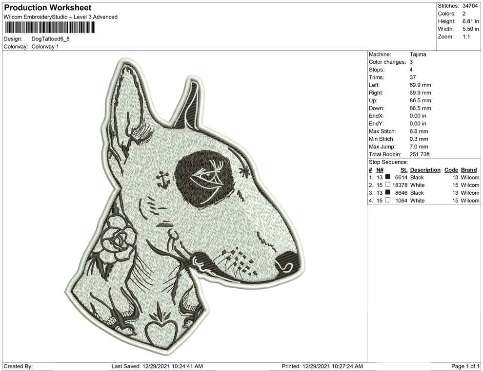 Dog Tattoed