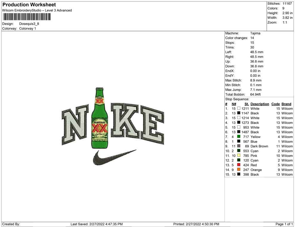Nike Dosequis bottle