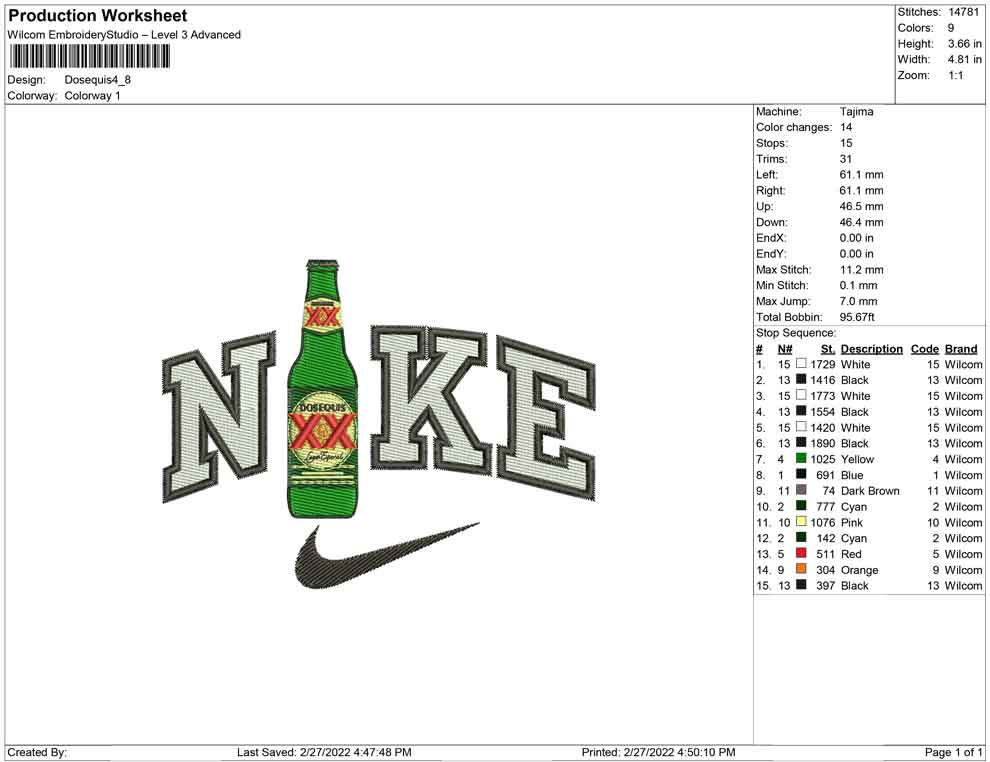 Nike Dosequis bottle