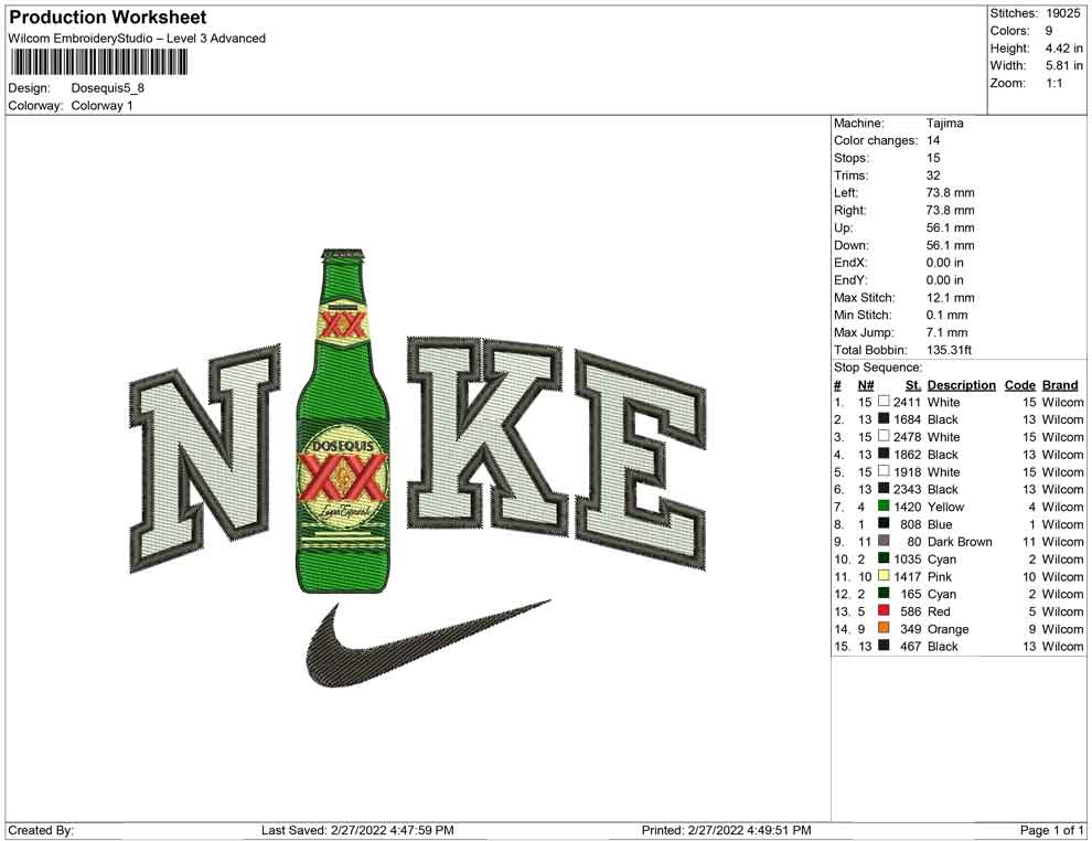 Nike Dosequis bottle