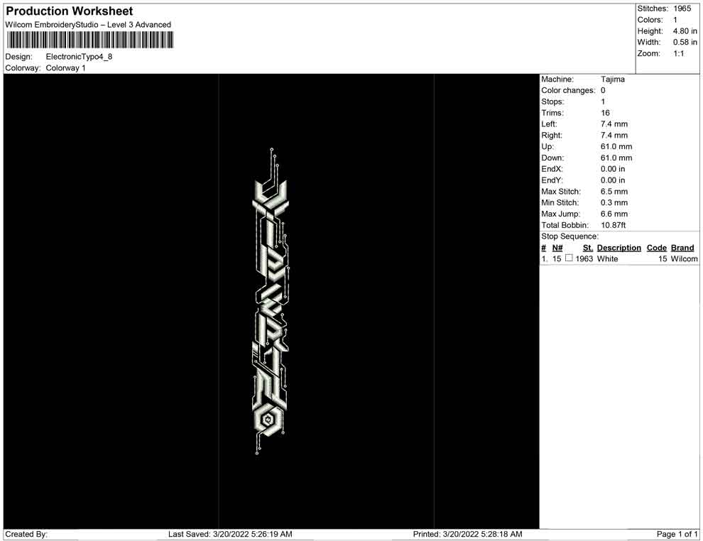 Electronic typography