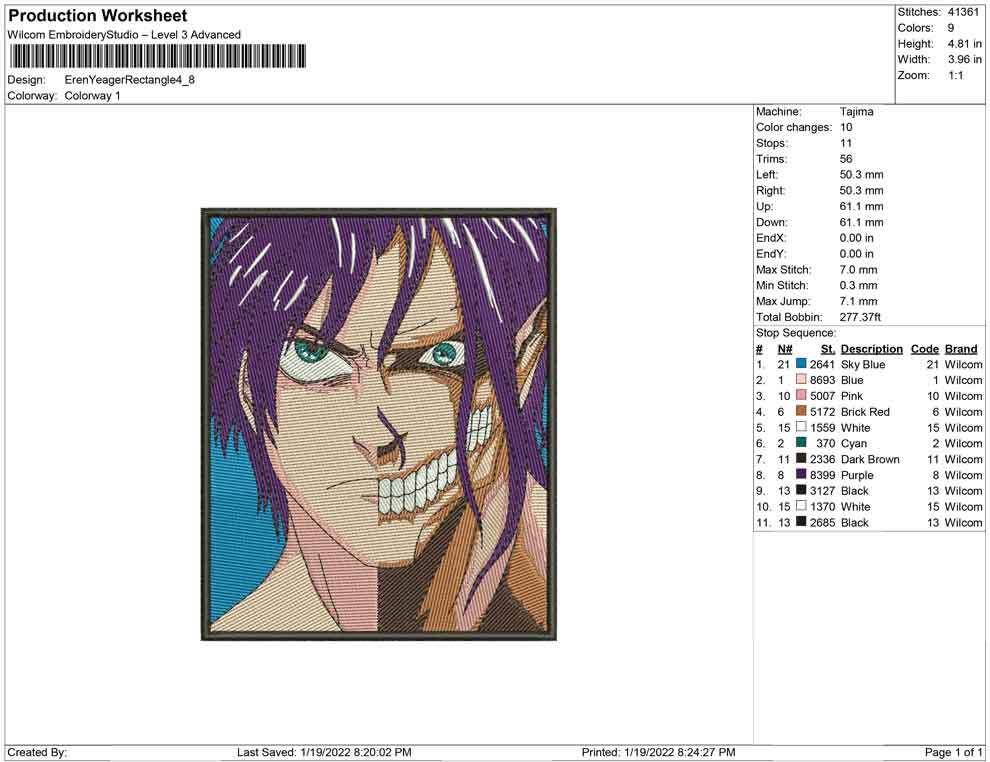 Eren Yeager rectangle