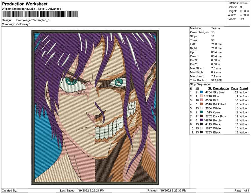 Eren Yeager rectangle
