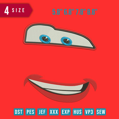 Eye and mouth Mc Queen
