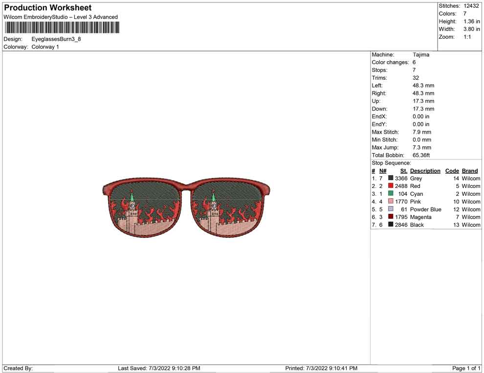Eyeglass see fire
