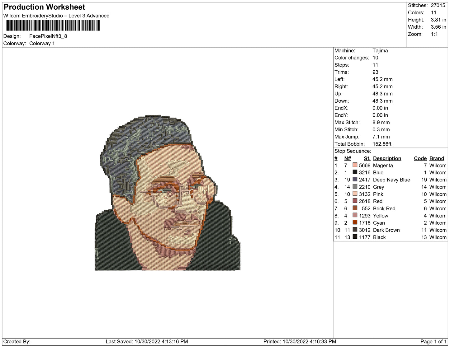 Face pixel nft