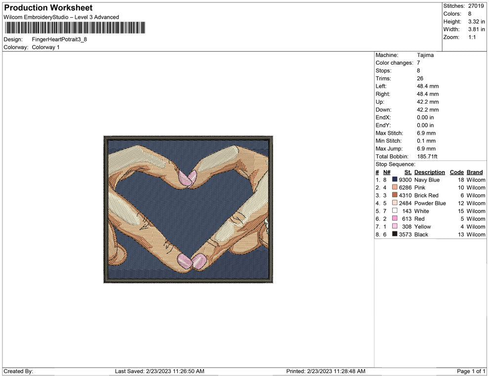 Finger heart Potrait