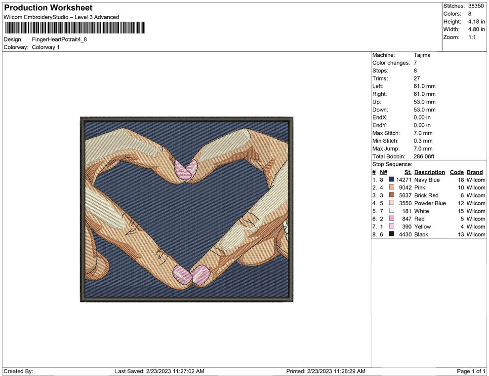 Finger heart Potrait
