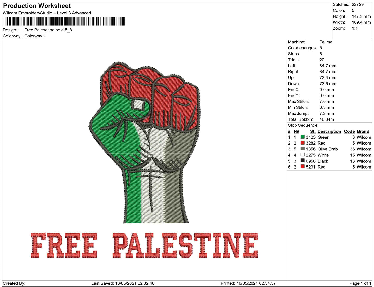 Free Palestine bold