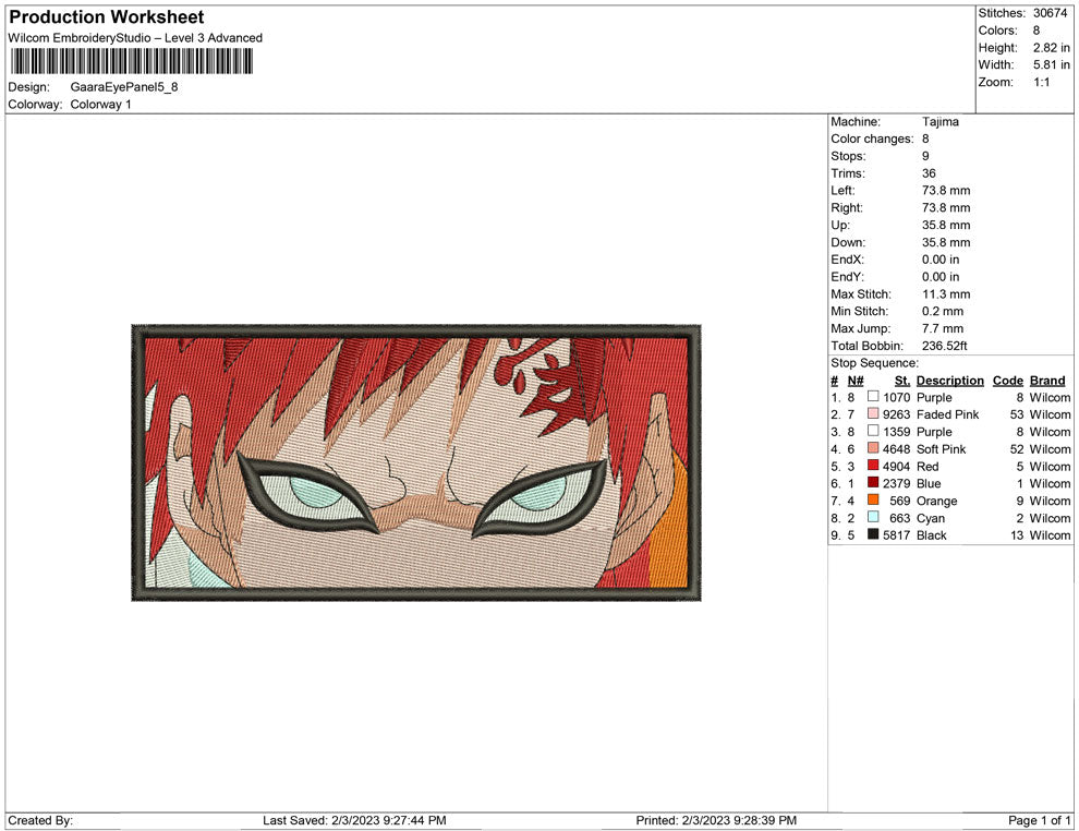 Gaara Eye Panel