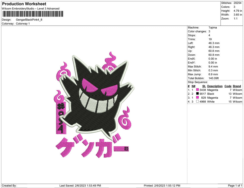 Gengar Black pink