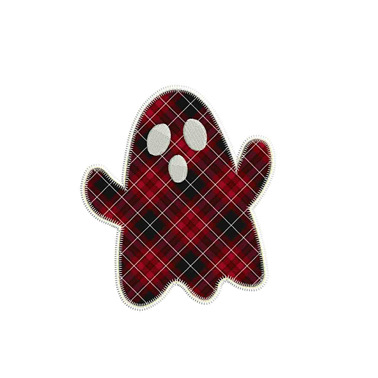 Ghost applique zigzag