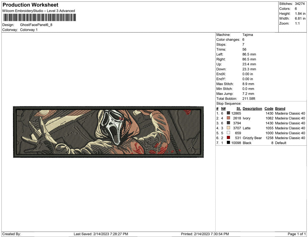 Ghost Face Panel