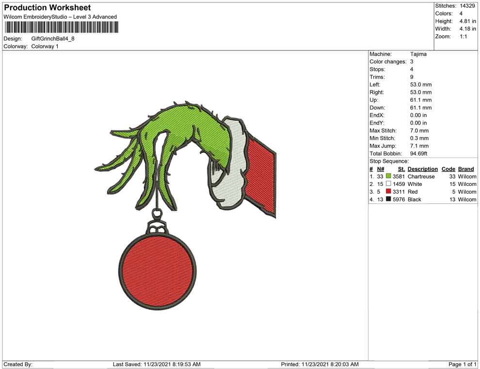 Gift Grinch Ball Christmas