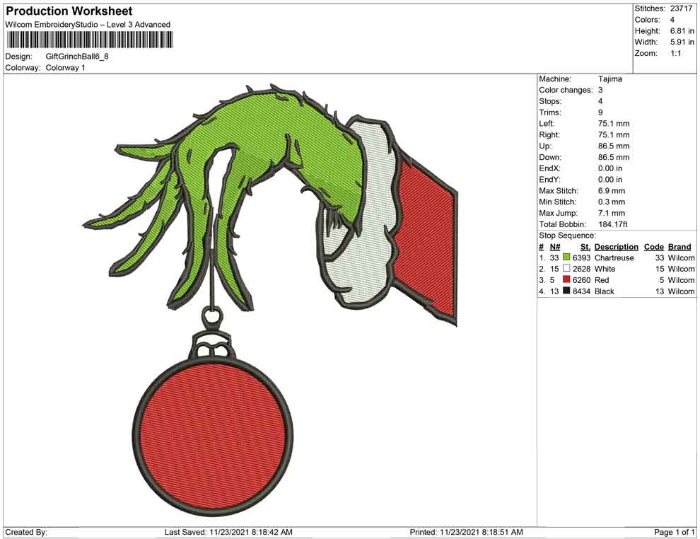 Gift Grinch Ball Christmas