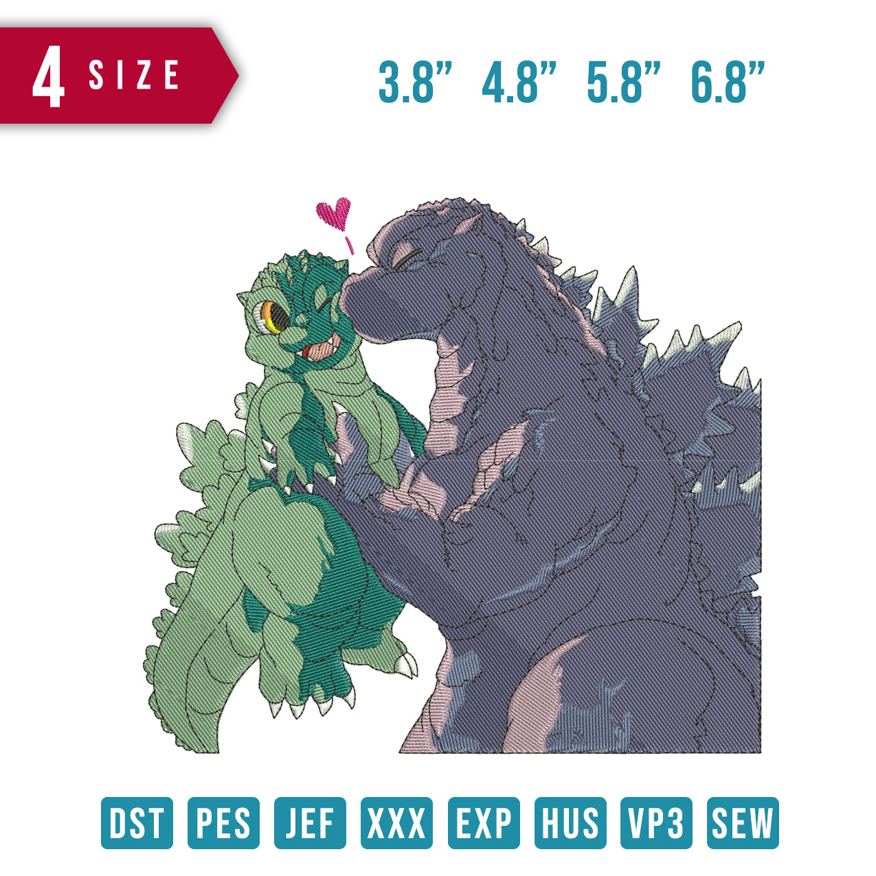 Godzilla Kissing