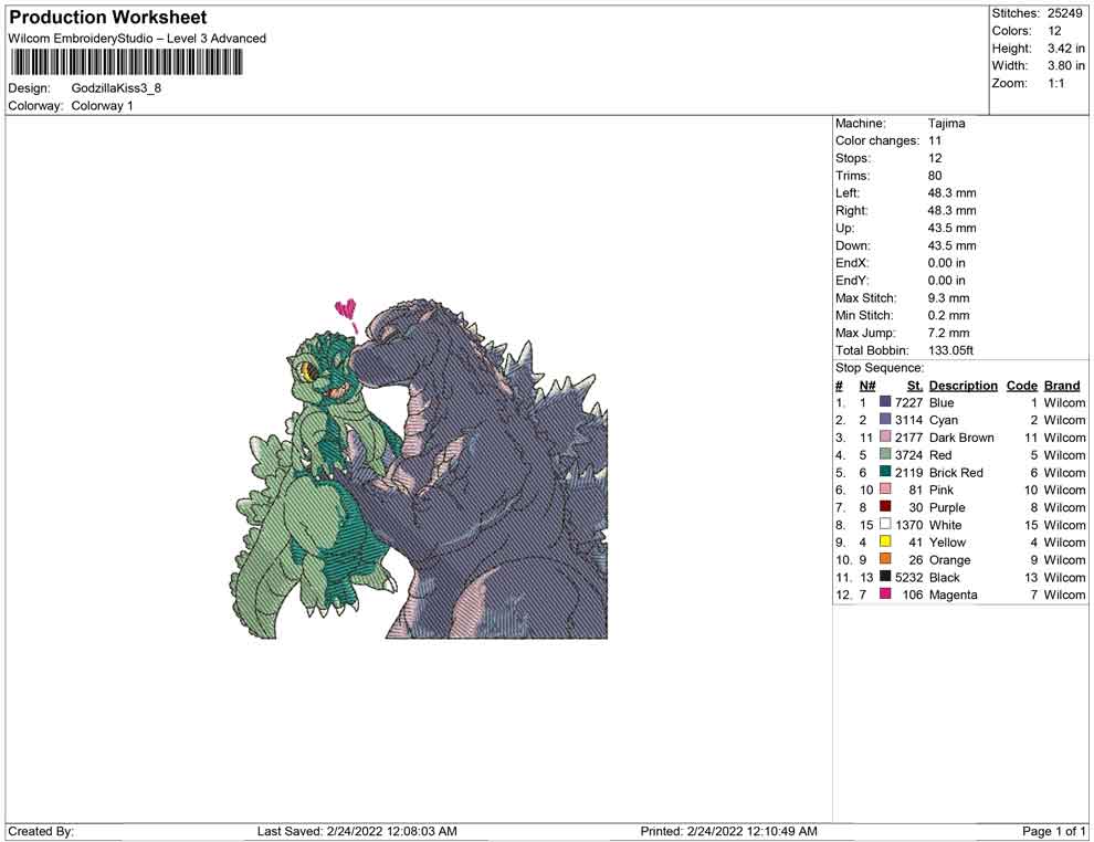 Godzilla Kissing