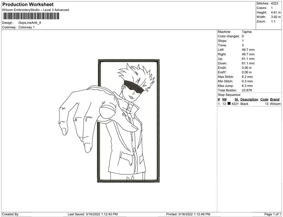 Gojo satoru Line art