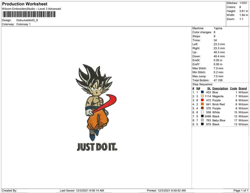 Goku Just do it