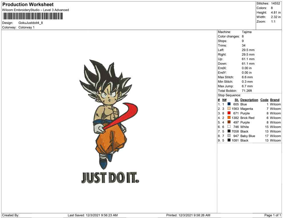 Goku Just do it