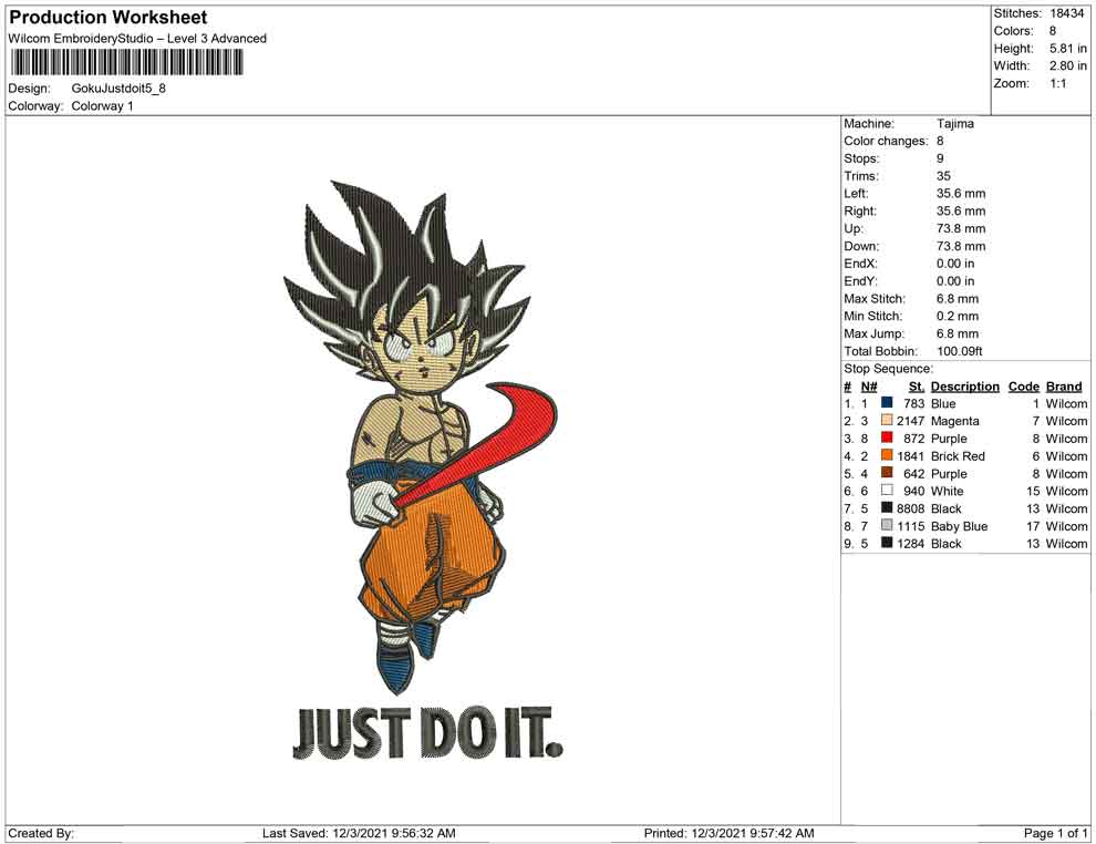 Goku Just do it