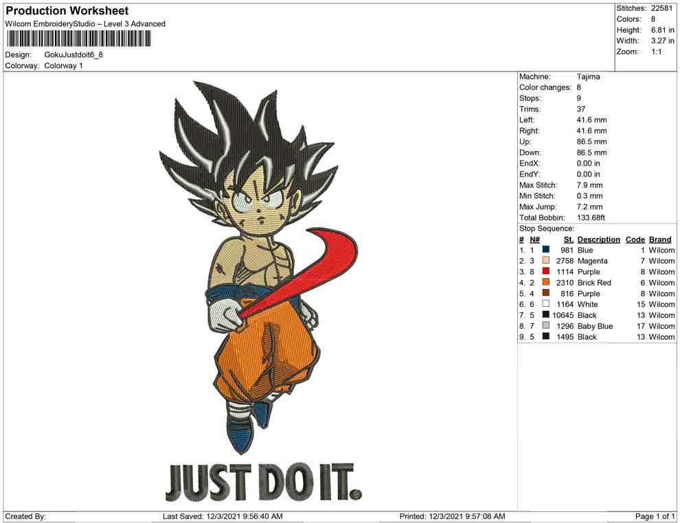 Goku Just do it