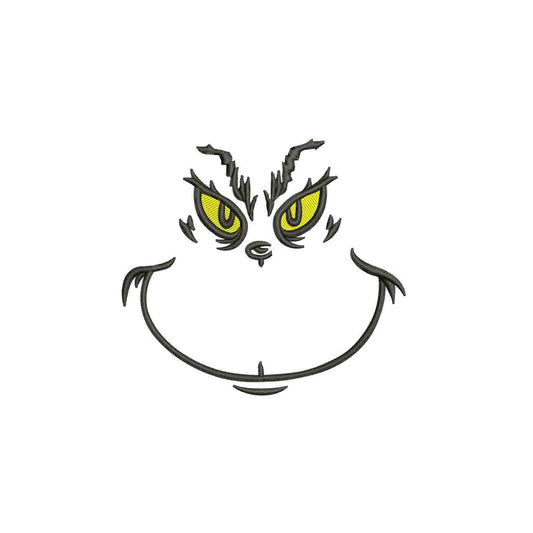 Grinch Face line art