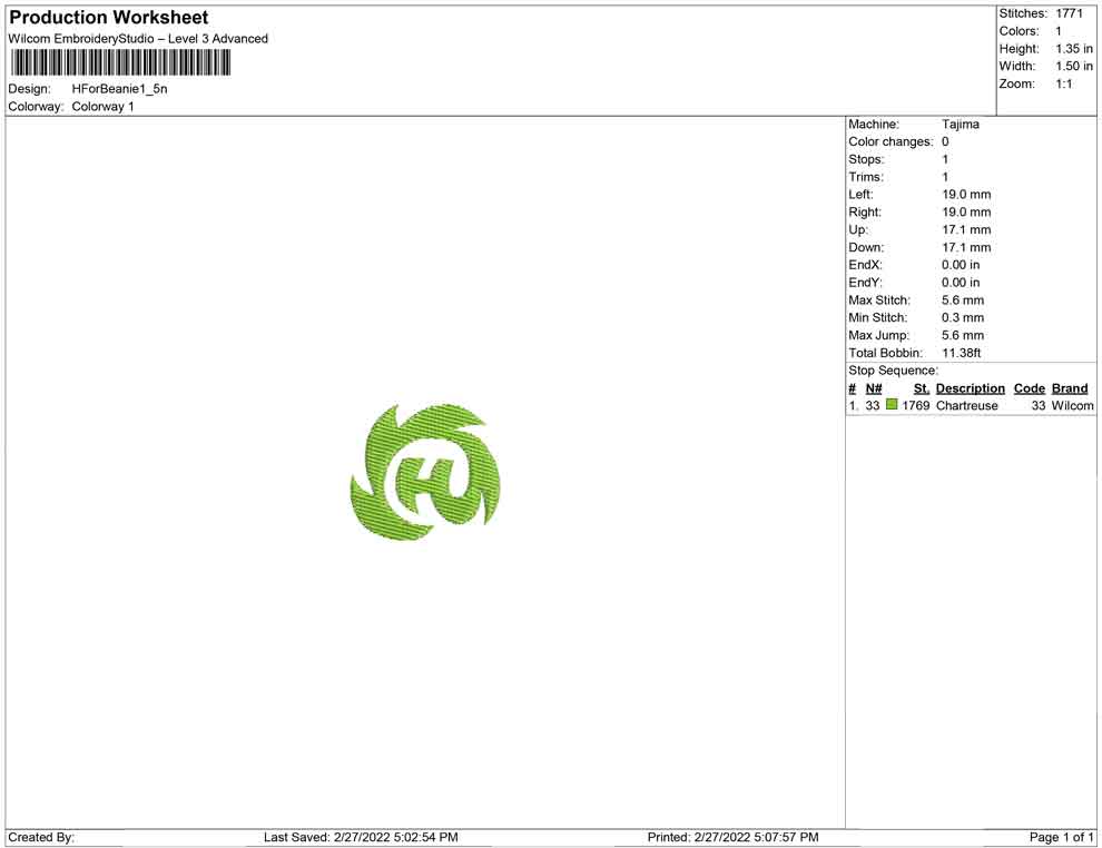 H logo (Special For Beanie)