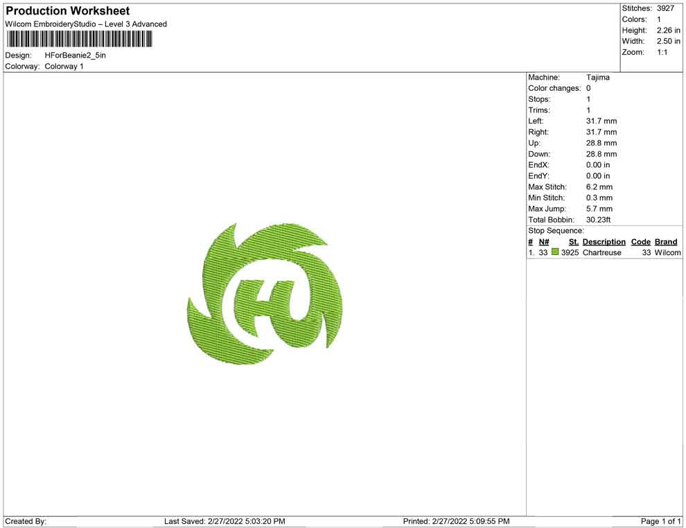 H logo (Special For Beanie)