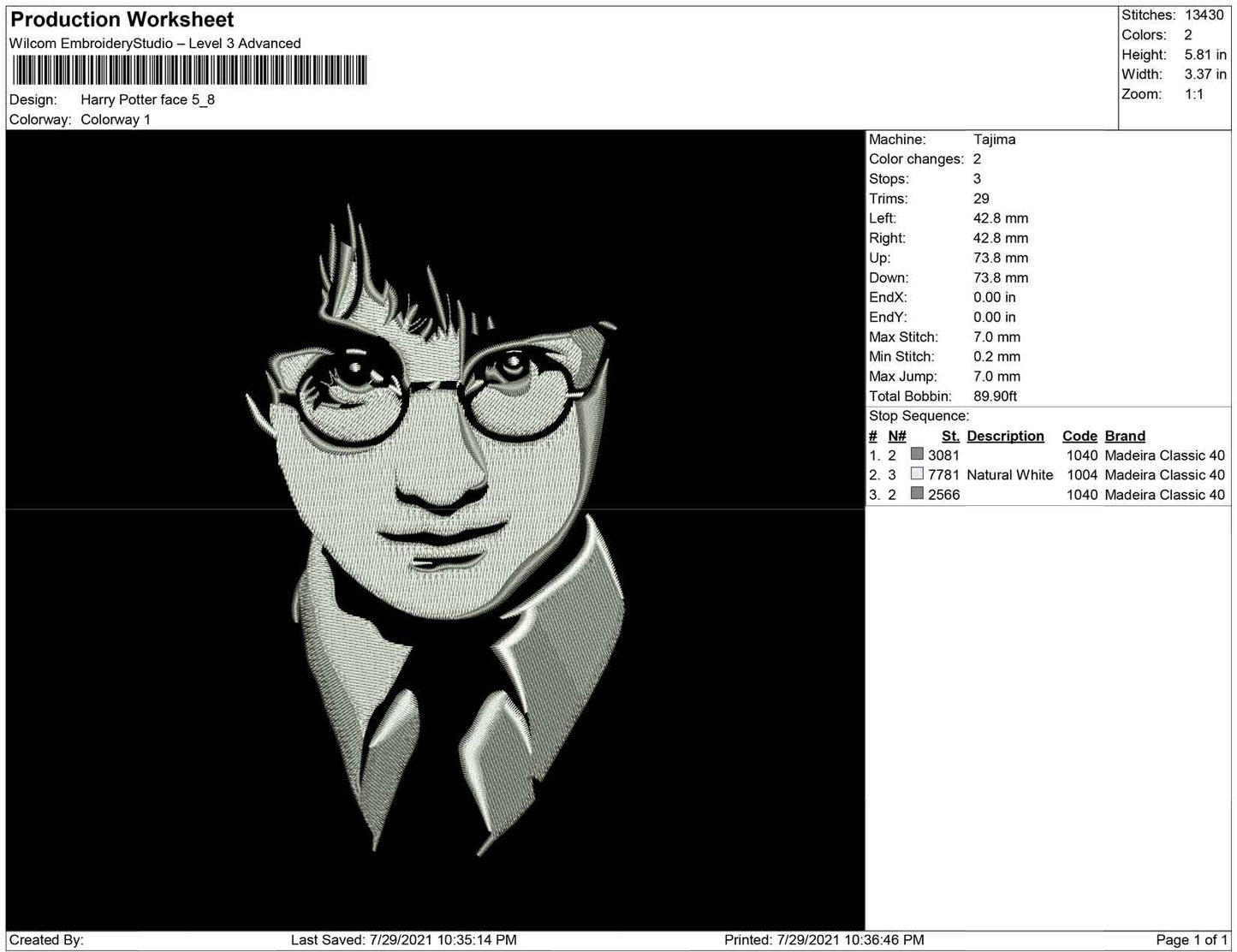 Harry Potter face