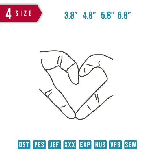 Heart Finger Line