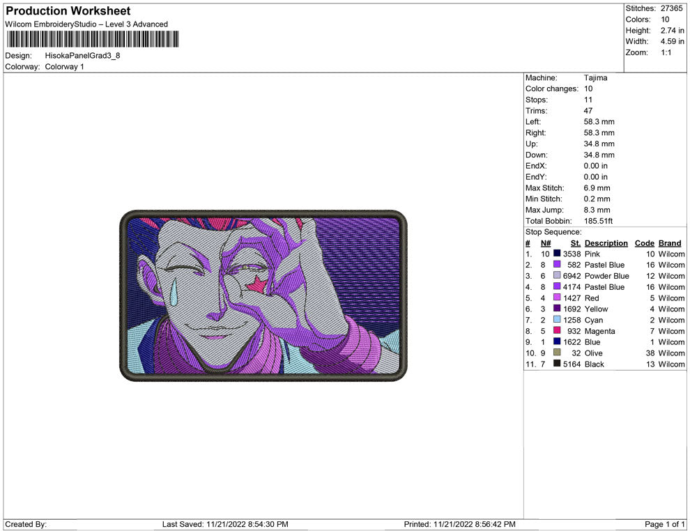 Hisoka Panel rounded