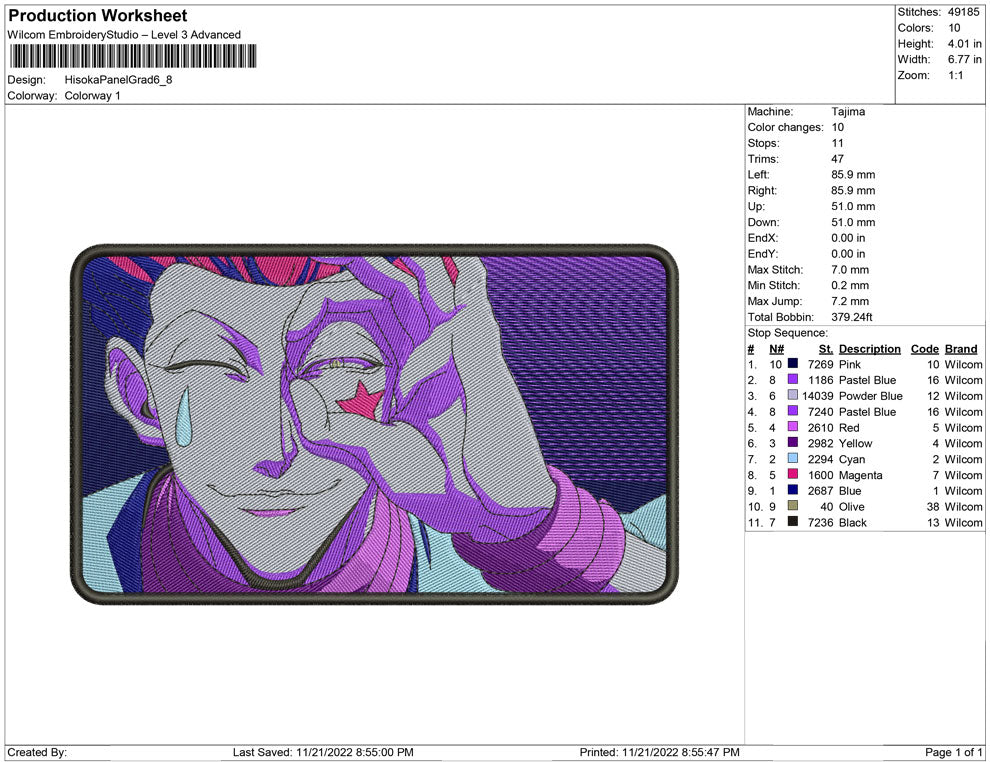 Hisoka Panel rounded
