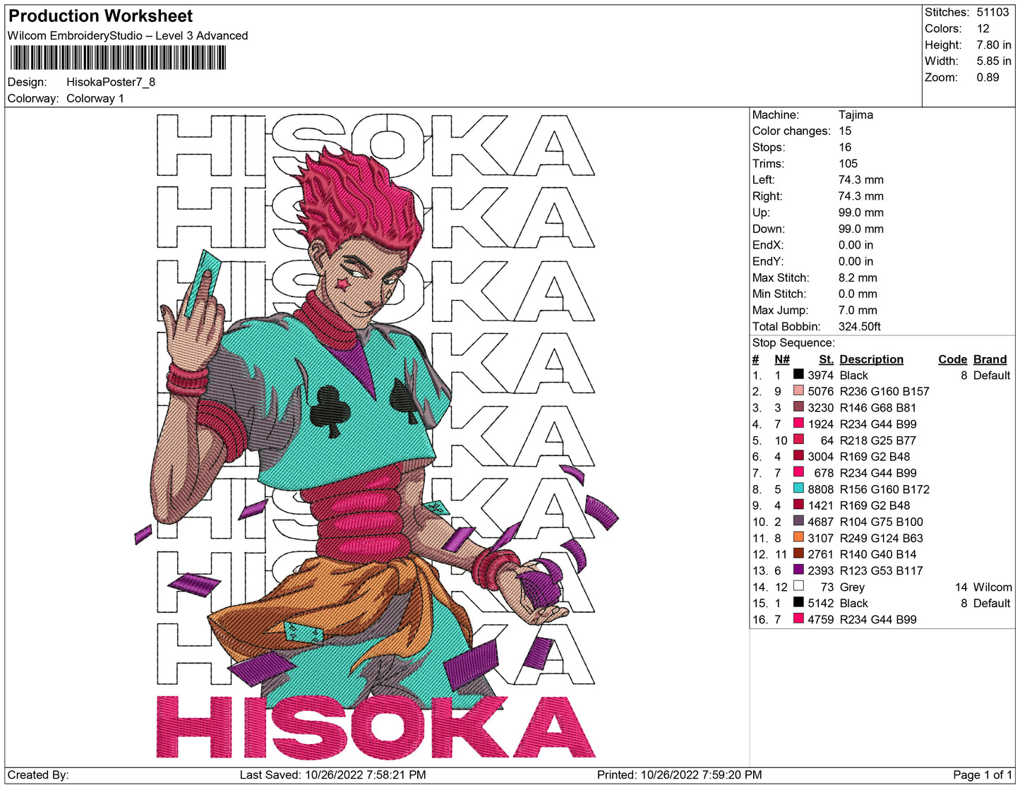 Hisoka Poster